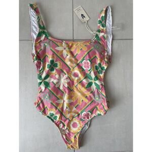 Kenny Flowers Swim One Piece Swimsuit Cut Out The Acapulco